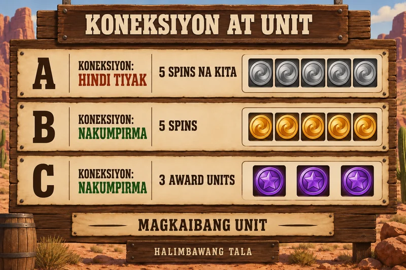 Explanation hypothetical record: Fire Stampede. Confirmed connection, special endpoint and reward unit. Not actual provider screenshot.